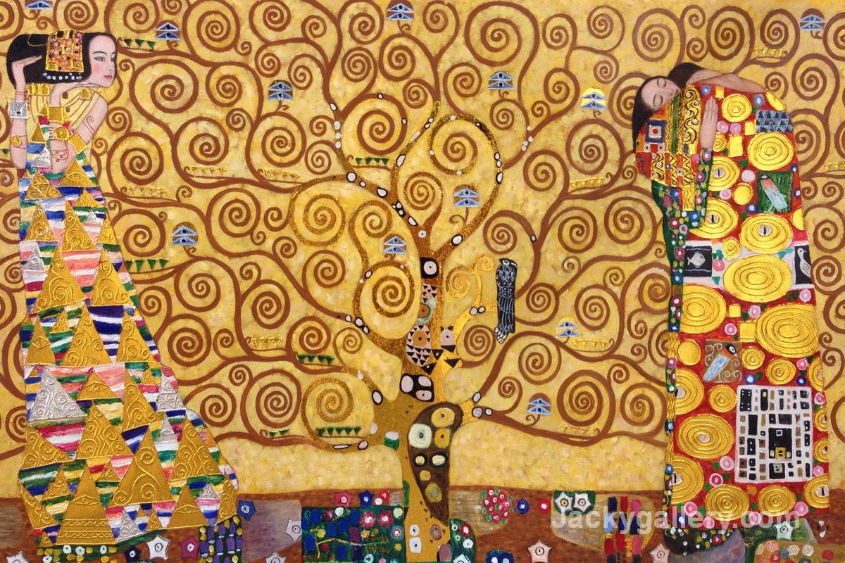 The Tree of Life, Stoclet Frieze (Luxury Line) by Gustav Klimt paintings reproduction